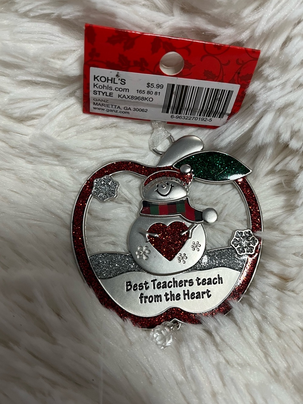 Inspirational teachers Christmas tree ornament-NEW